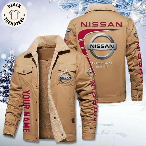 Personalized Nissan Since 1933 Logo Design Fleece Jacket