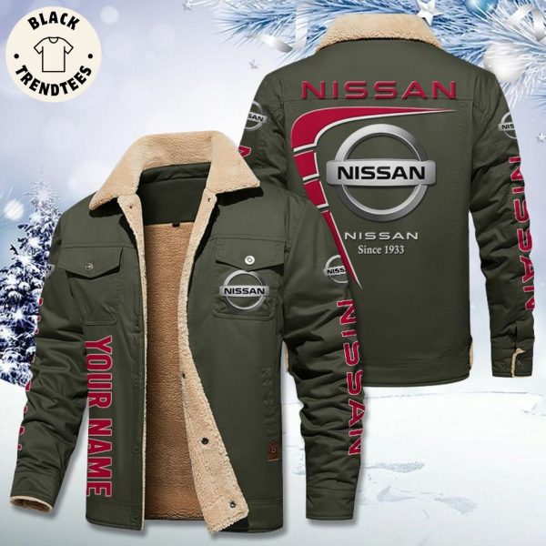 Personalized Nissan Since 1933 Logo Design Fleece Jacket
