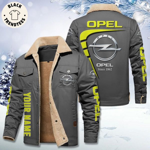 Personalized Opel Since 1960 Logo Design Fleece Jacket