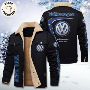 Personalized Volkswagen Since 1937 Logo Design Fleece Jacket