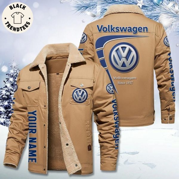 Personalized Volkswagen Since 1937 Logo Design Fleece Jacket