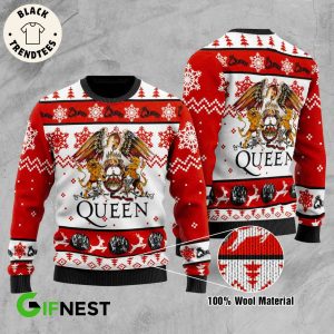 Queen Tiger Red White Design 3D Sweater