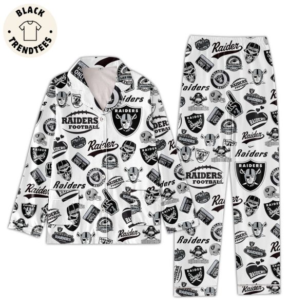 Raiders Football Skull Design Pajamas Set