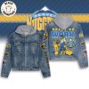 The Amazing Digital Circus Portrait Design Hooded Denim Jacket