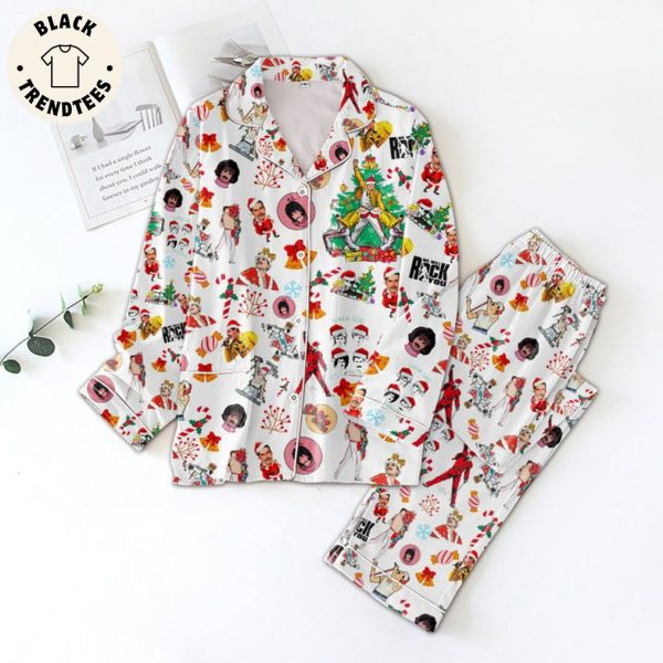 Rock Christmas Design Pajamas Set