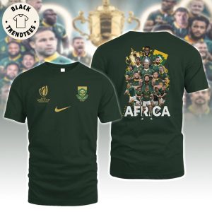 Rugby World Cup 2023 Africa Nike Logo Character Black Design 3D T-Shirt
