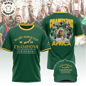 Rugby World Cup 2023 Champions South Africa We Are The Champions Green Design 3D T-Shirt