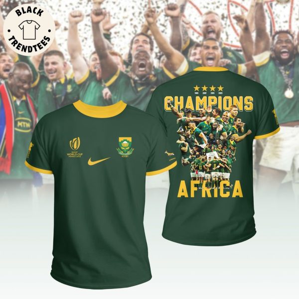Rugby World Cup France 2023 South Africa Nike Logo Design 3D T-Shirt