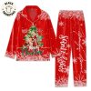 Merry Christmas White Red Design Pajamas Set