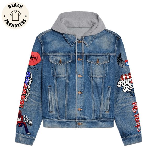 Santa Please Send Me Kid Rock Portrait Design Hooded Denim Jacket