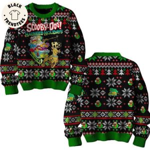 Scooby Doo Green Black Christmas Design 3D Sweater