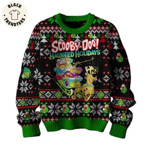 Scooby Doo Green Black Christmas Design 3D Sweater