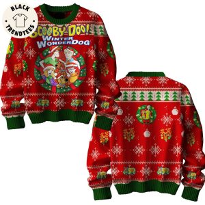 Scooby Doo Red Christmas Design 3D Sweater