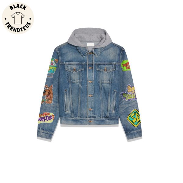 Scooby Doo Where Are You Design Hooded Denim Jacket