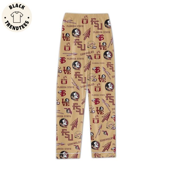 Seminols FSU Grinch Design Pajamas Set