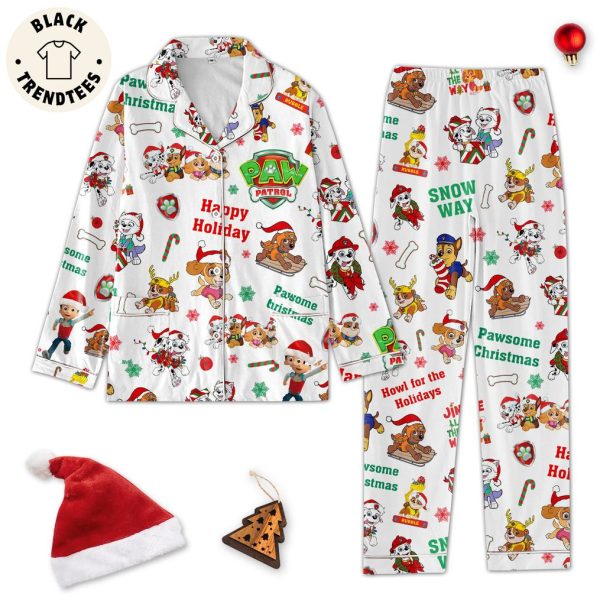 Snow Way Happy Holiday Paw Patrol Design Pajamas Set