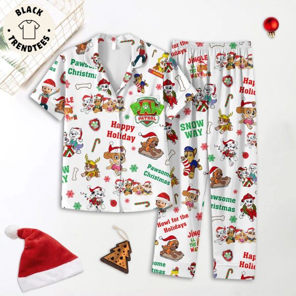 Snow Way Happy Holiday Paw Patrol Design Pajamas Set