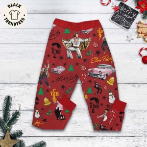 Some Of Us Grew Up Listening To Elvis Presley The Cool Ones Listen In Christmas Red Design Pajamas Set