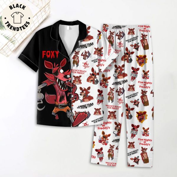 Spring Trap Foxy Mascot Design Pajamas Set