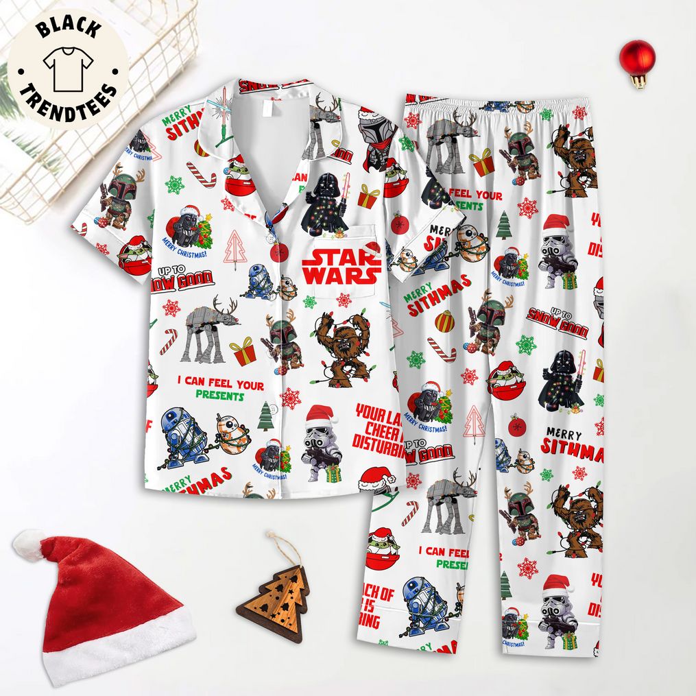Star Wars Your Lach Of Cheer Is Disturbing White Design Pajamas Set