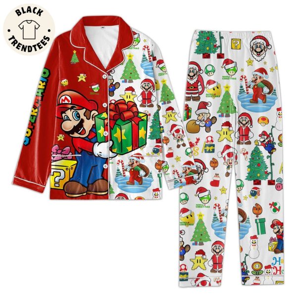 Super Mario Christmas Red Design Pajamas Set