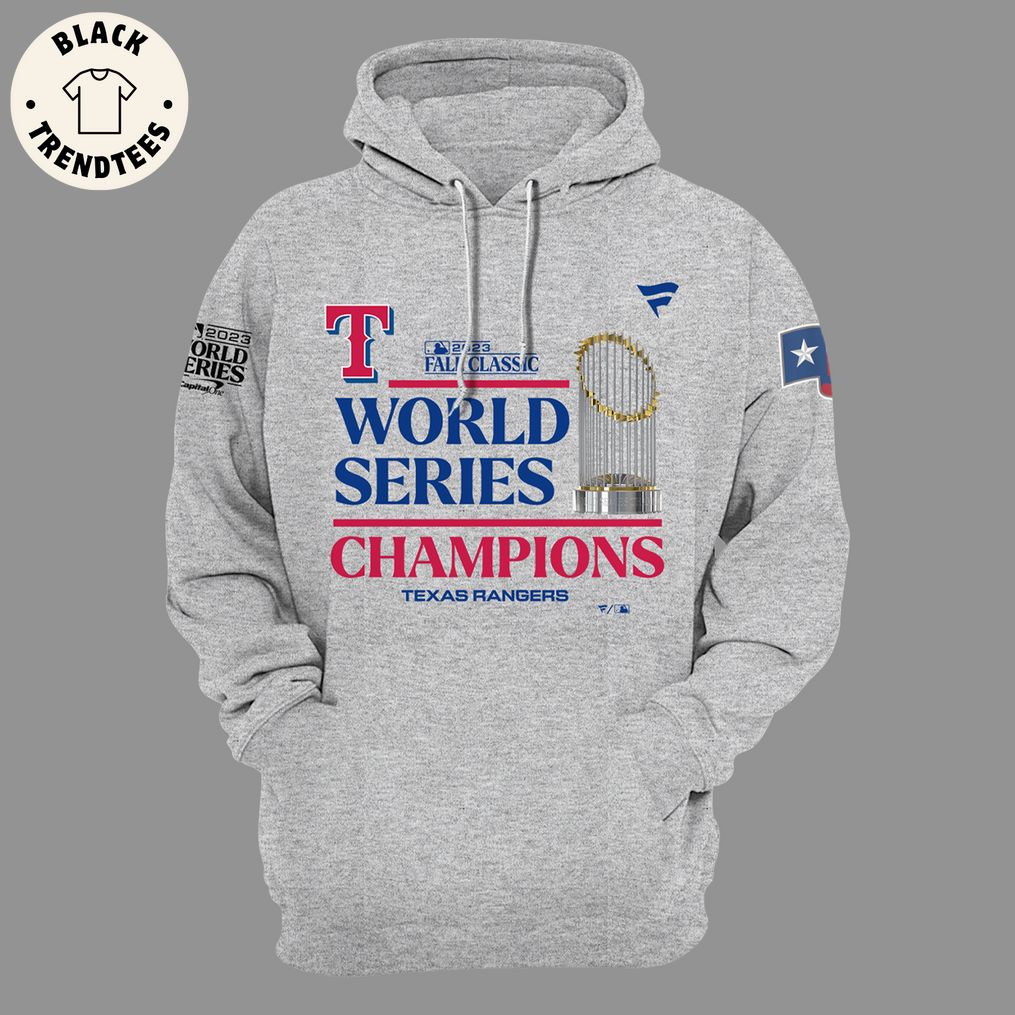 Texas Rangers World Series Champions 2023 Nike Logo Blue Design 3D Hoodie