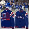 World Series Champions Texas Rangers Logo Black Design Baseball Jacket