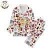 Crimson Tide Elephants White Design Pajamas Set