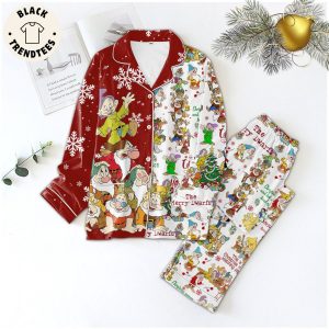 The Merry Dwarfs Christmas Design Pajamas Set