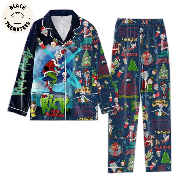 The Rick Stole Plumbusmas Portrait Christmas Design Pajamas Set