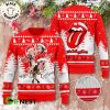 The Rolling Stones Lips Black Christmas Design 3D Sweater