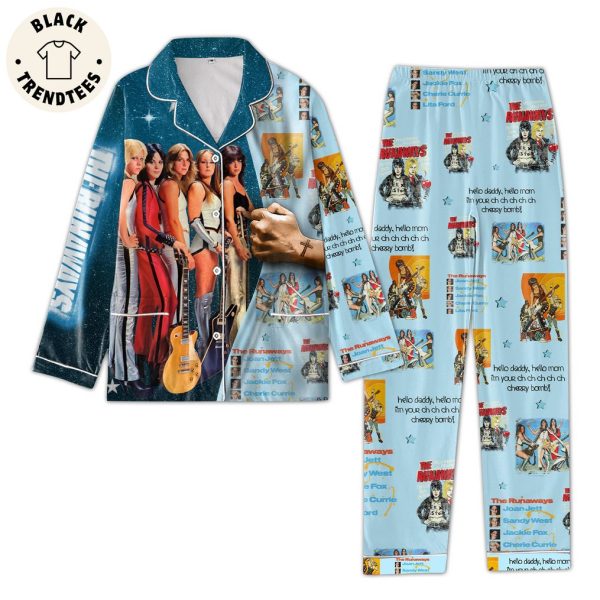 The Runaways Portrait Blue Design Pajamas Set