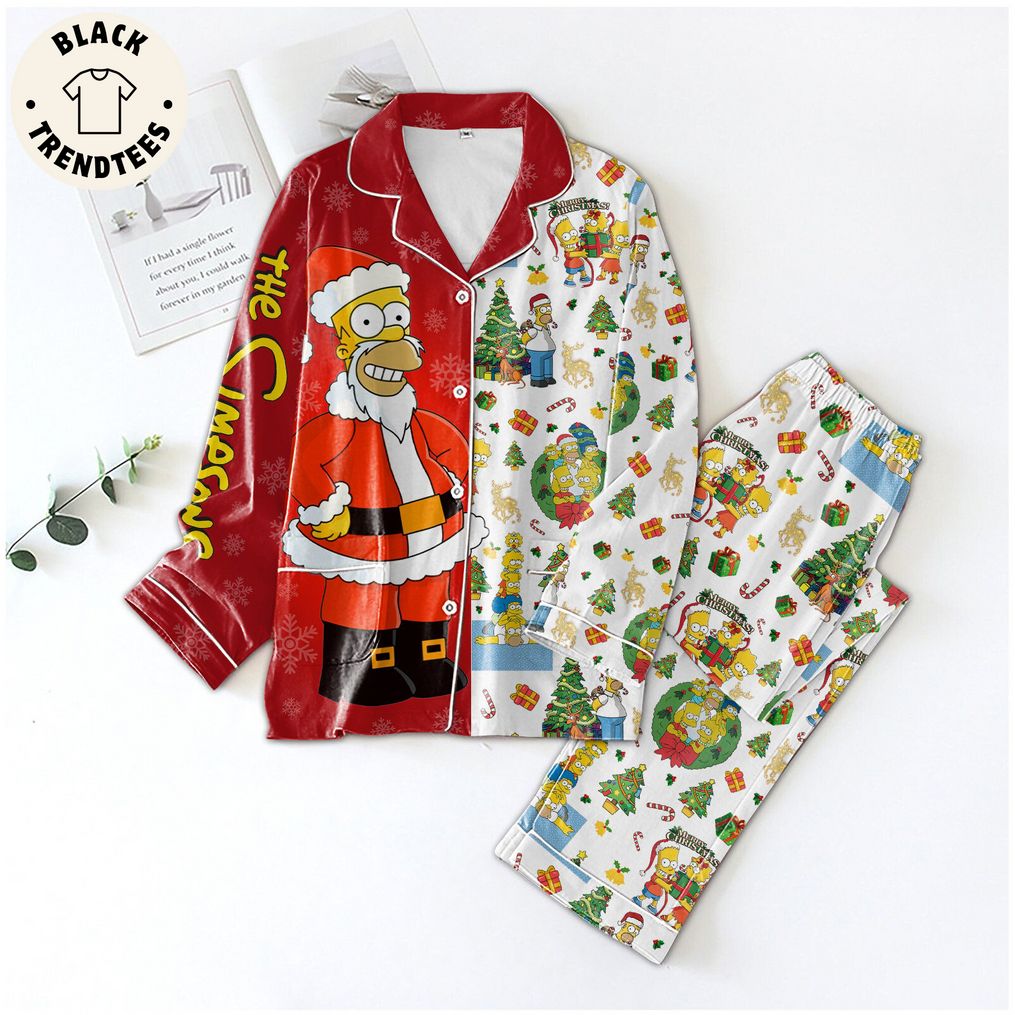 Simpsons best sale christmas pajamas