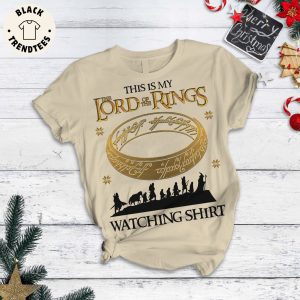 This is My The Lord Of The Rings Watching Shirt Design Pajamas Set