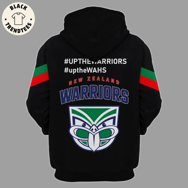 Up The Warriors New Zealand Warriors Logo Puma Black Design 3D Hoodie