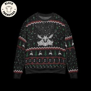 Princess Mononoke Shishigami Ugly Christmas Black Design 3D Sweater