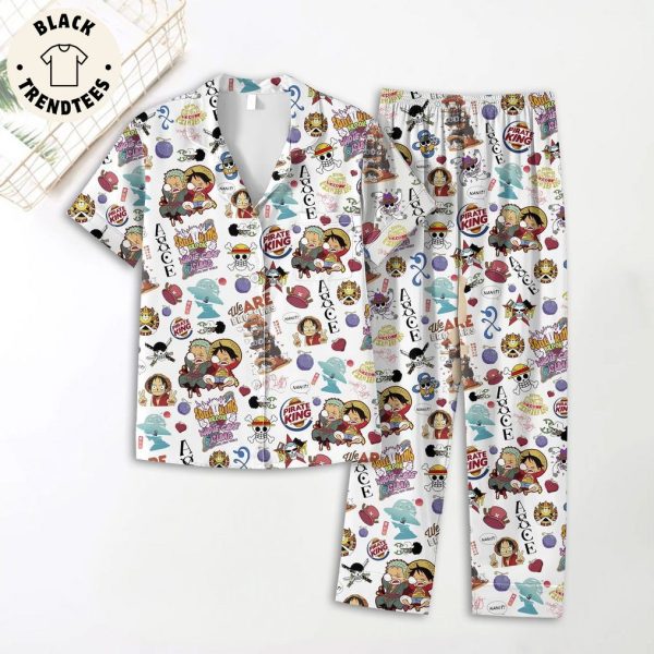 We Are Brothers Pirate King Skull Design Pajamas Set