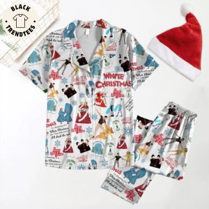 White Christmas Design Pajamas Set