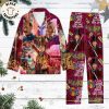 Cher Christmas Blue White Design Pajamas Set