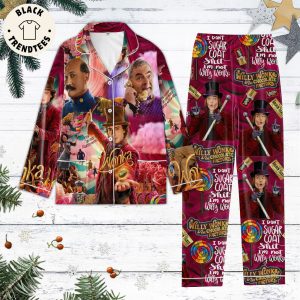 Willy Wonka The Chocolate Factory Films Purple Design Pajamas Set