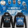 2023 NFC North Champions Detroit Lions Blue Nike Logo Design 3D Hoodie  Longpant Cap Set