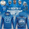 2023 NFC North Champions Detroit Lions Black Nike Logo Design 3D Hoodie  Longpant Cap Set