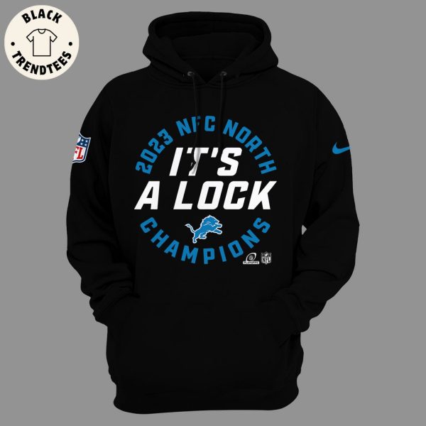 2023 NFC North It’s A Lock Black Nike Logo Design 3D Hoodie  Longpant Cap Set