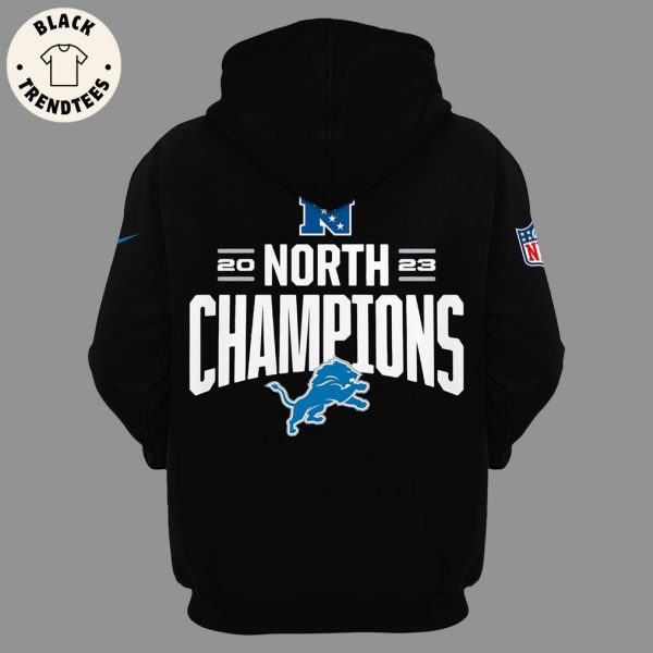 2023 NFC North It’s A Lock Black Nike Logo Design 3D Hoodie  Longpant Cap Set