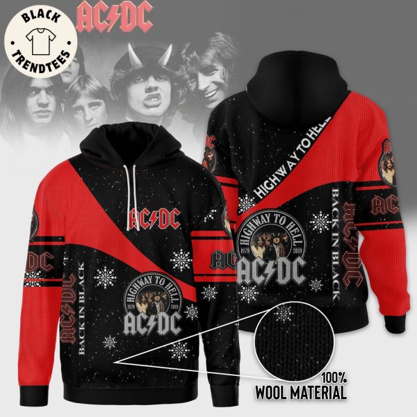 AC DC Highway To Hell Black Red Design 3D Hoodie
