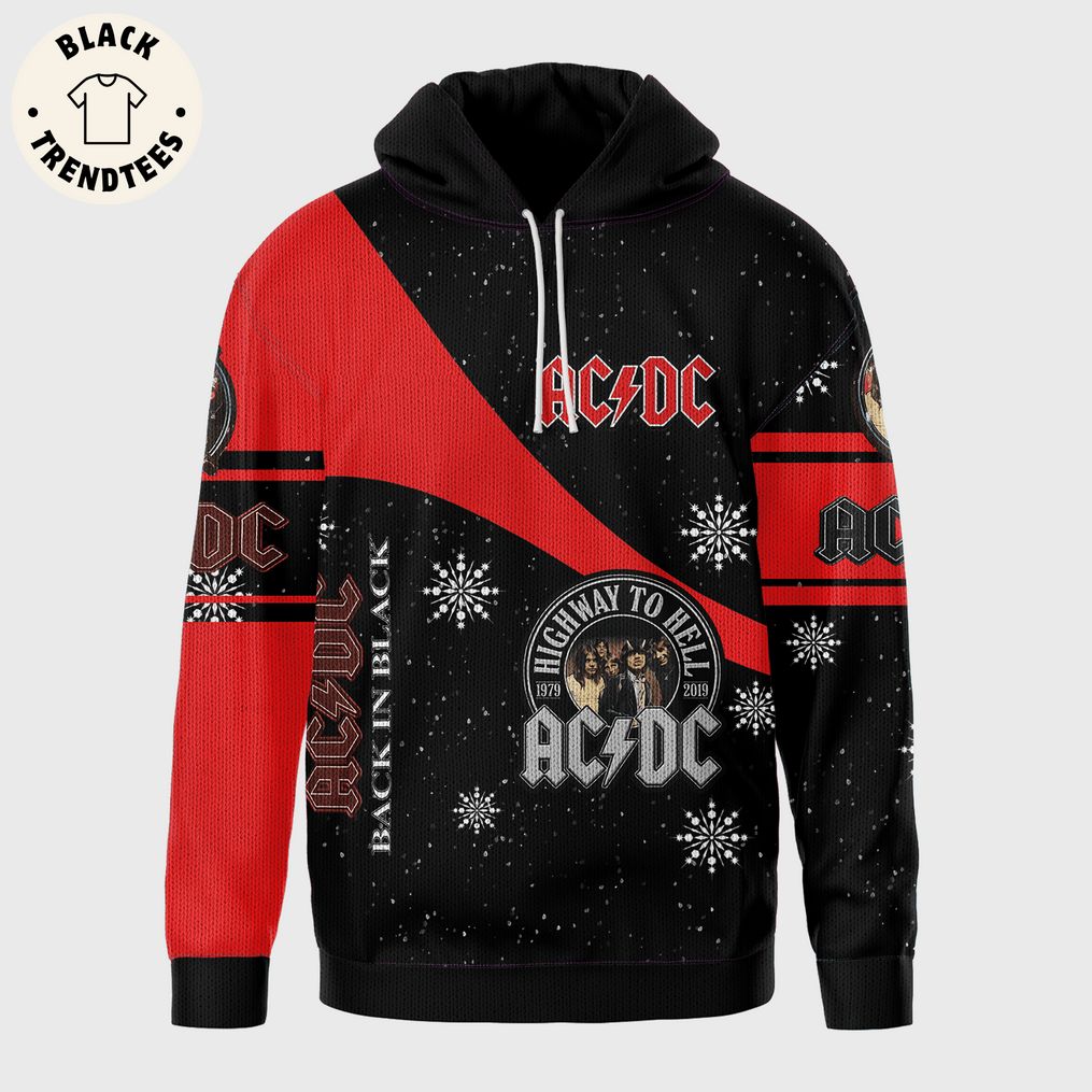 AC DC Highway To Hell Black Red Design 3D Hoodie