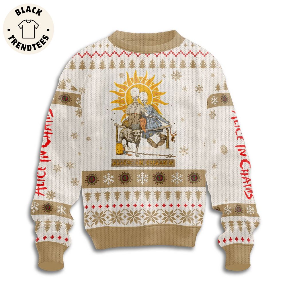AIC Christmas White Design 3D Sweater