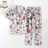 White Christmas Portrait Design Pajamas Set