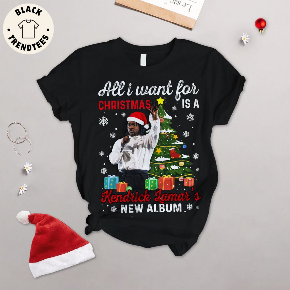All I Want For Christmas Is A Kendrick Jamar's New Album Black Design Pajamas Set