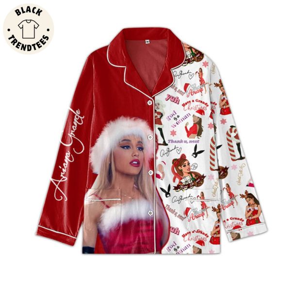 Ariona Grande Have A Grande Red Portrait Design Pajamas Set